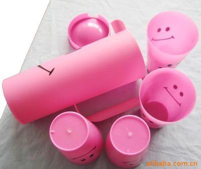 【供應YK-5254水壺加四個小杯 套裝涼水杯】價格,廠家,圖片,杯子,臺州市黃巖怡可塑業-